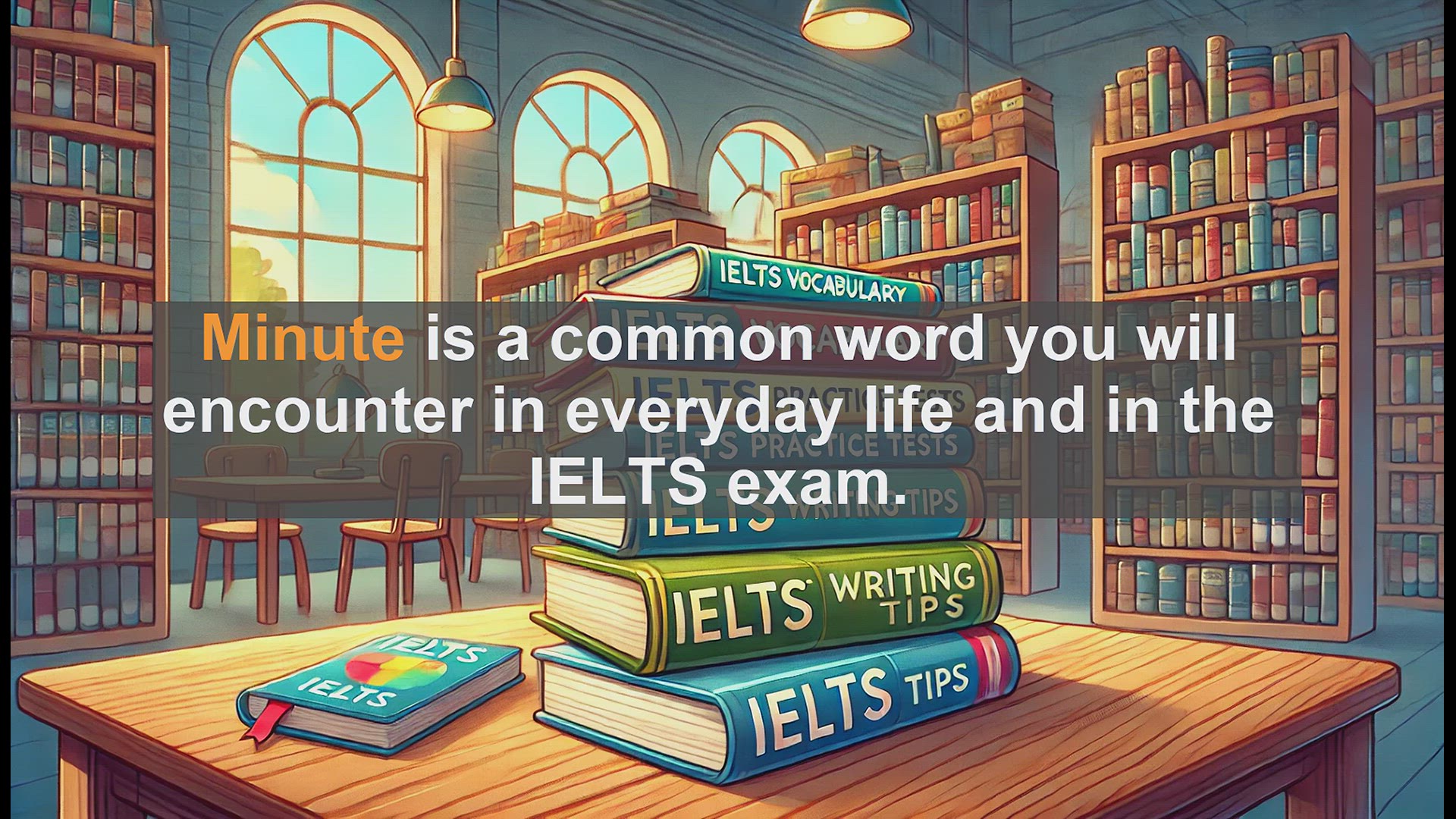 'Video thumbnail for 2500 Must Know IELTS 5.5 Vocabulary - Understanding the Word 'Minute': Time Unit and Tiny Size'