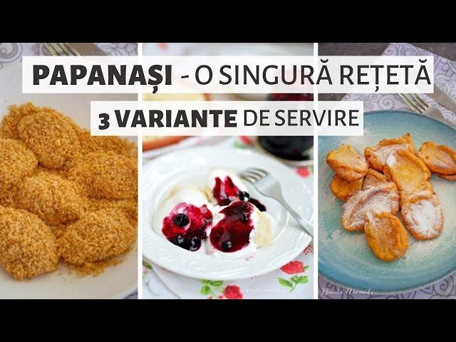 'Video thumbnail for Papanași fierți sau papanași prăjiți - o singură rețetă, mai multe variante | Bucate Aromate'