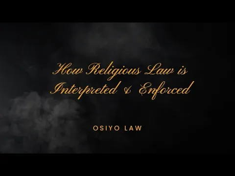 'Video thumbnail for How Religious Law is Interpreted & Enforced'