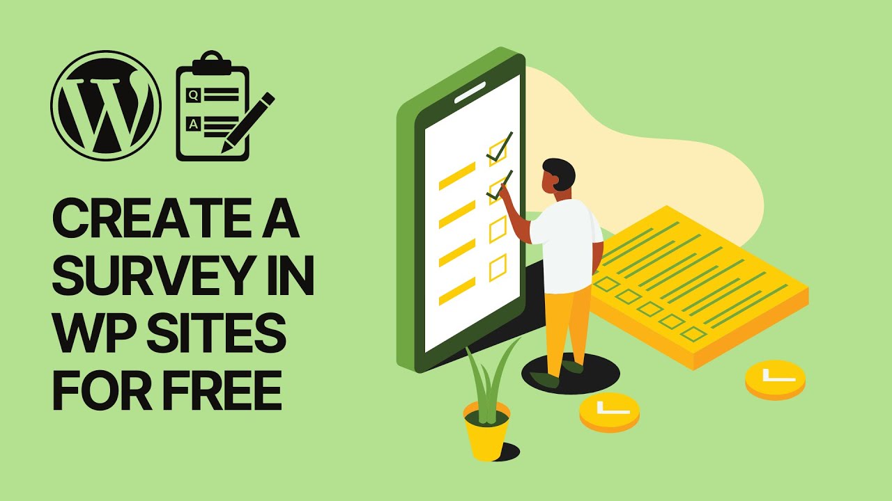 'Video thumbnail for How To Create a Survey in WordPress Websites For Free_ Or a Quiz'