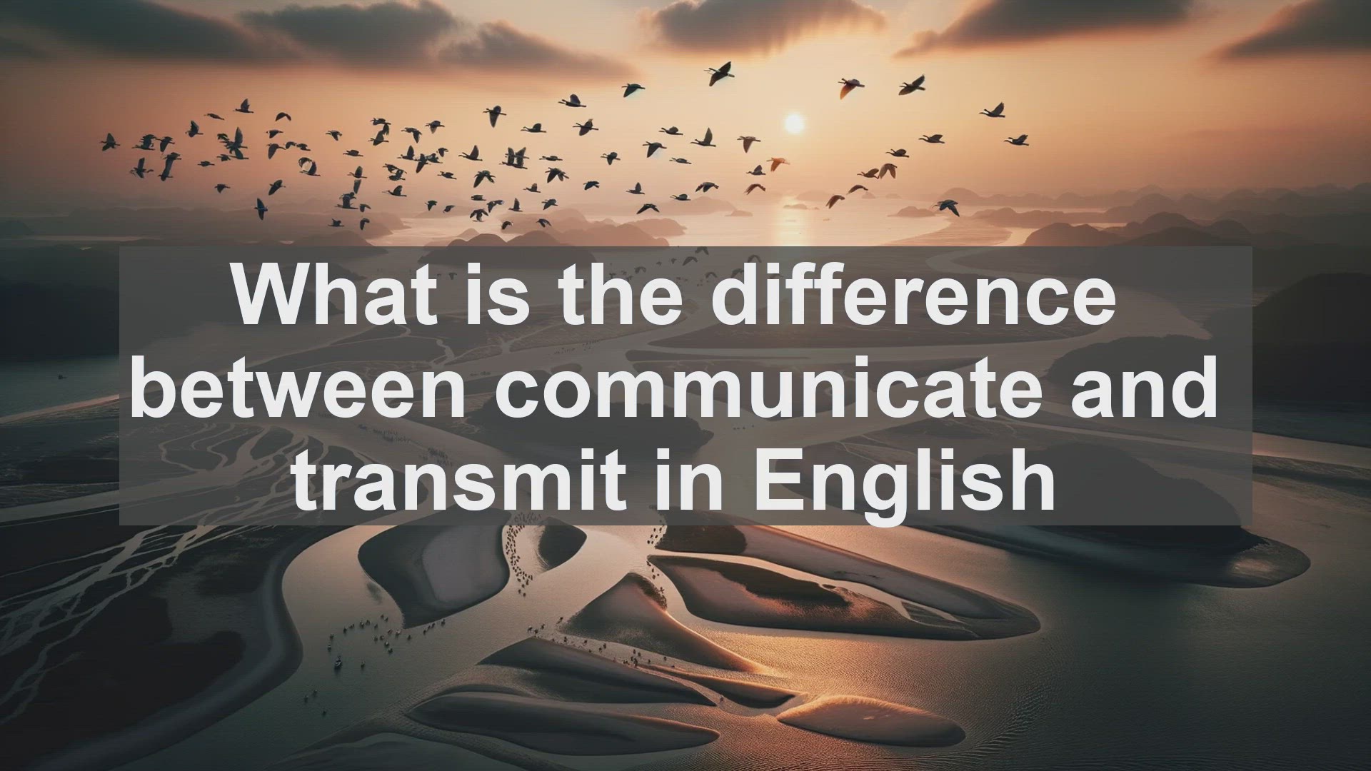 'Video thumbnail for What is the difference between communicate and transmit in English?'