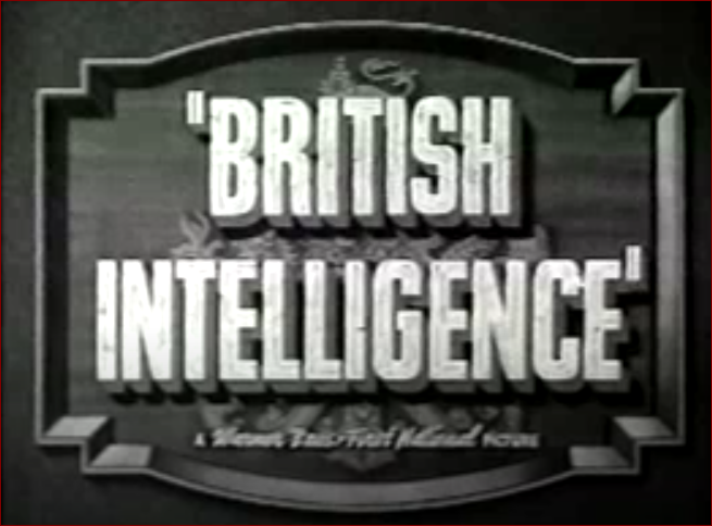 Video thumbnail for British Intelligence (1939)