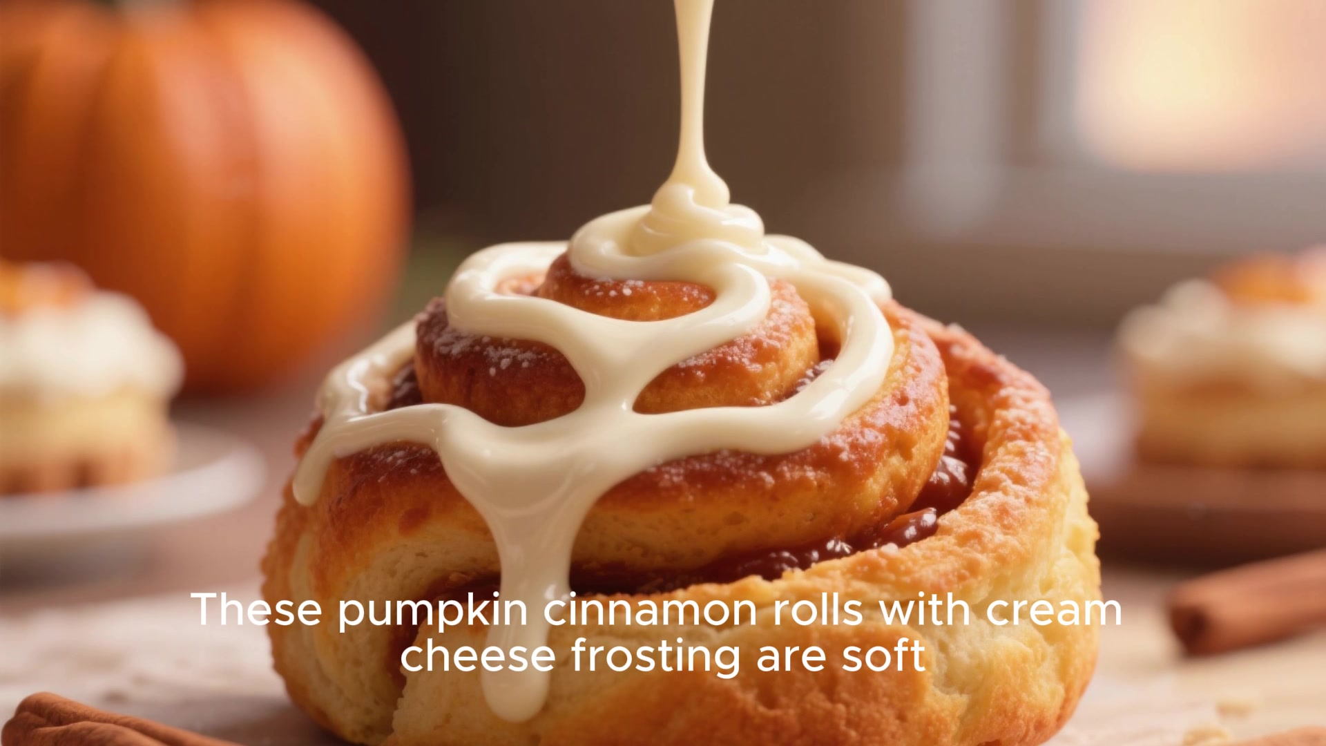 Video thumbnail for Pumpkin Cinnamon Rolls Recipe