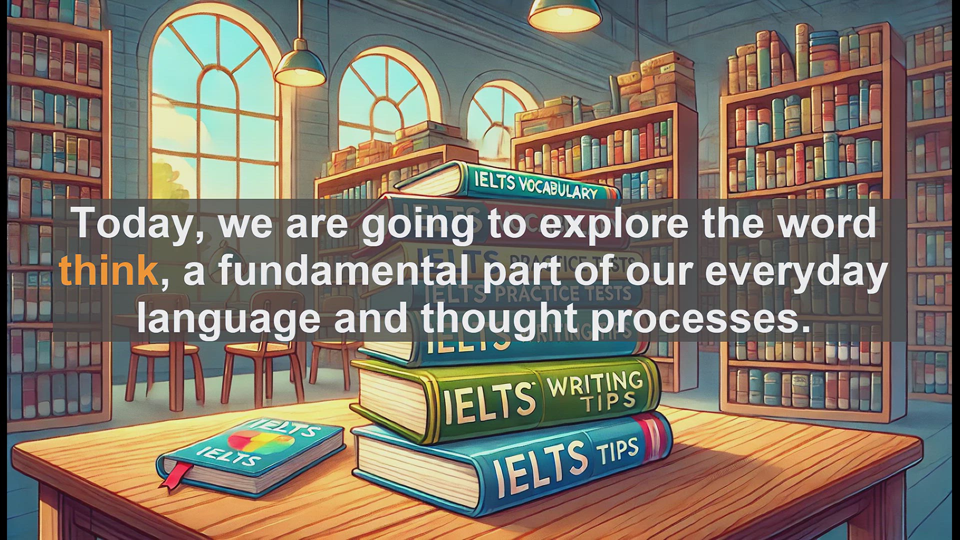 'Video thumbnail for 2500 Must Know IELTS 5.5 Vocabulary - The Power of 'Think': Exploring a Fundamental English Word'