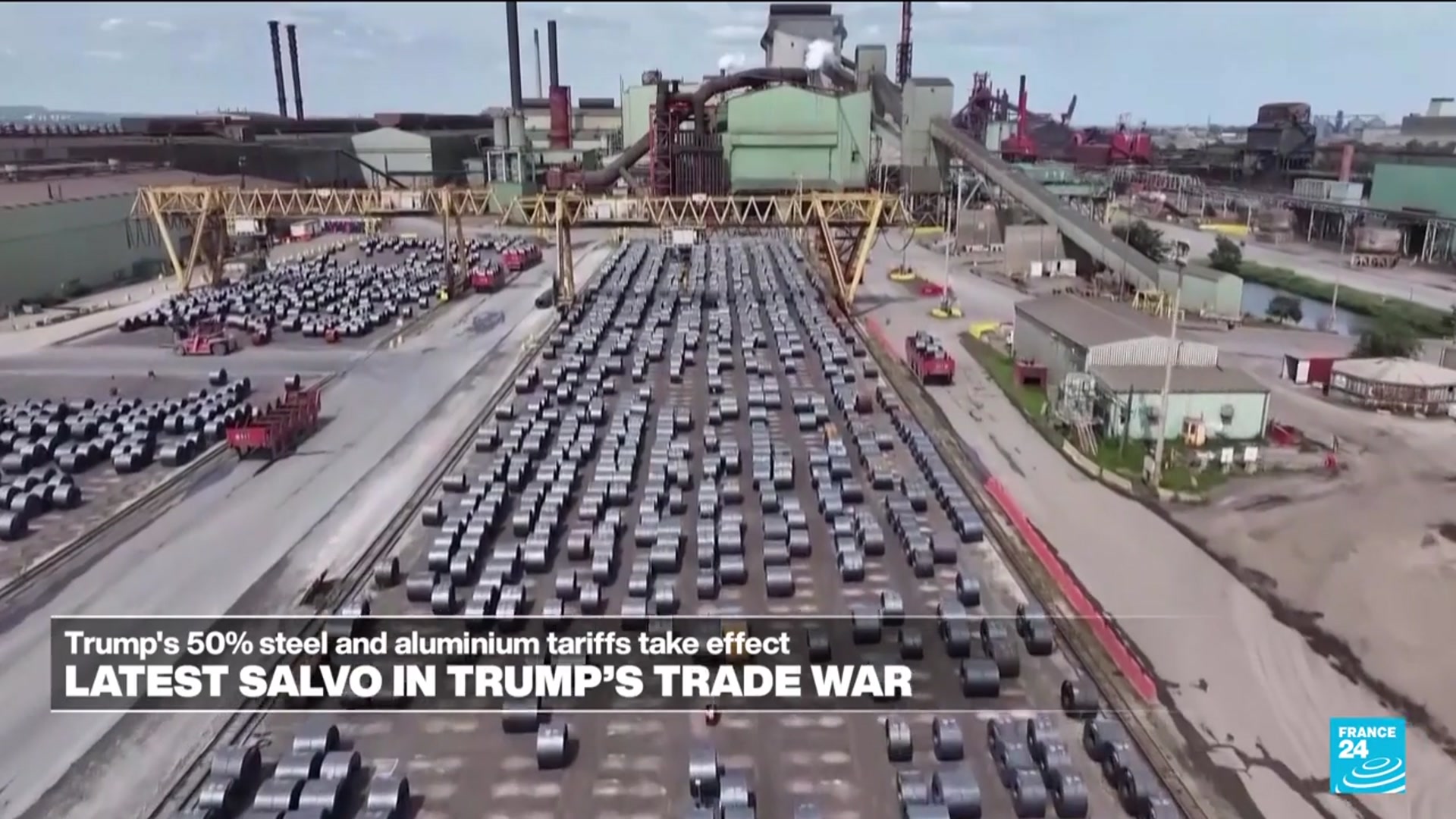 'Video thumbnail for The real target is the Chinese economy, trade expert says, as 50% metals tariffs take effect'