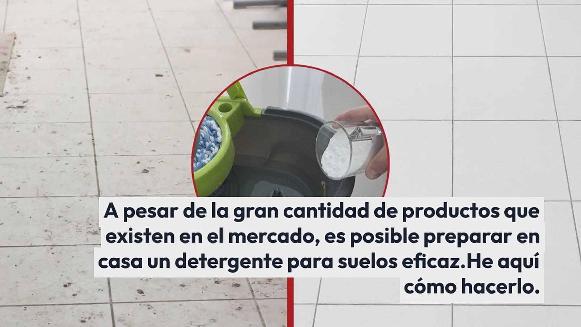 Video thumbnail for Limpiador de suelos casero, con esta mezcla quedará como nuevo