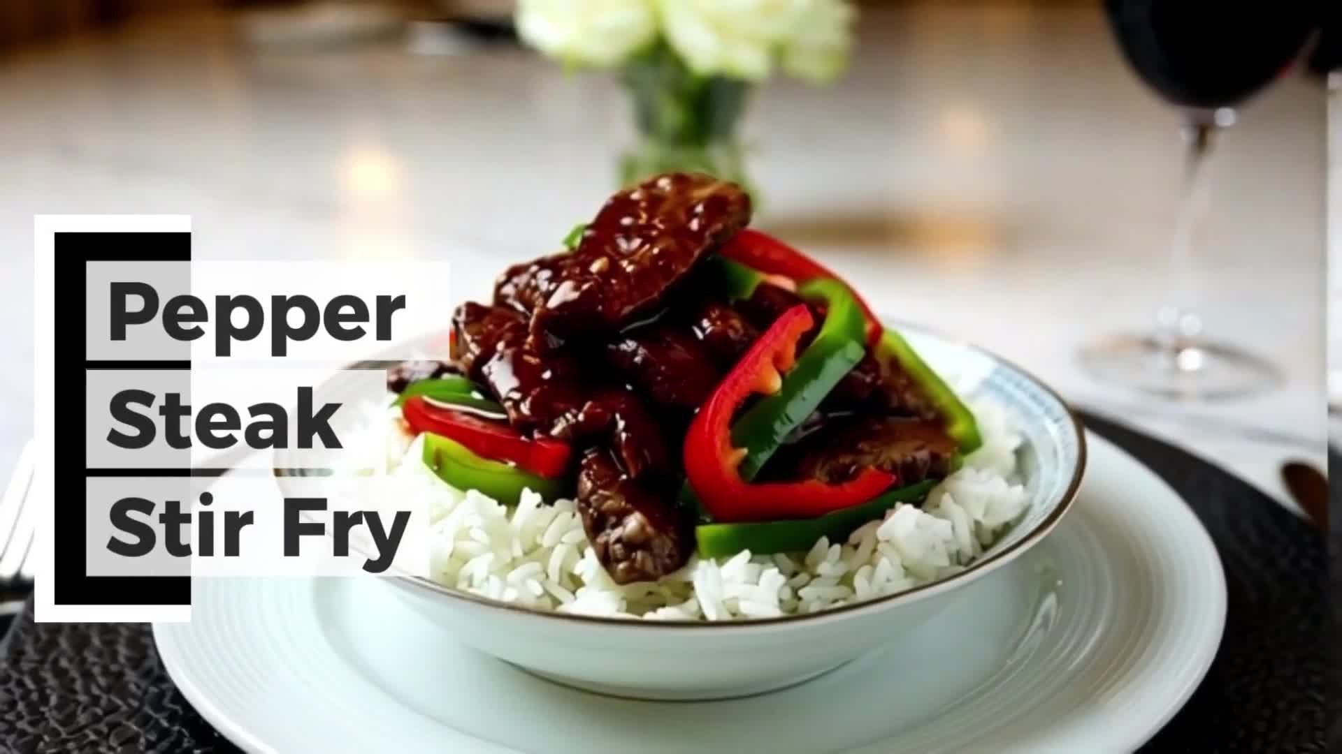 Video thumbnail for Pepper Steak Stir Fry | Juicy Beef with Bell Peppers in 20 Minutes