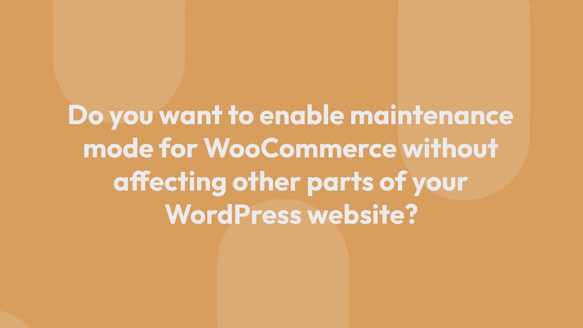 'Video thumbnail for How to Enable Maintenance Mode for WooCommerce'
