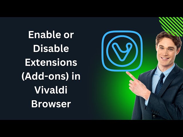 'Video thumbnail for How to Enable or Disable Extensions (Add-ons) in Vivaldi Browser in Windows 11 or 10 | GearUpWindows'