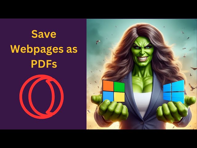 'Video thumbnail for How to Save Webpages as PDFs in Opera GX Browser on Windows 11 and 10 | GearUpWindows Tutorial'
