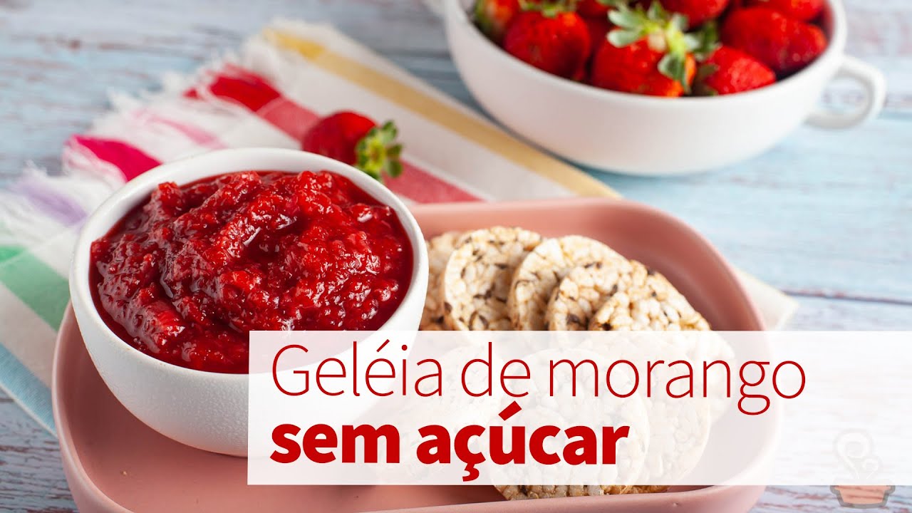 'Video thumbnail for GELEIA SAUDÁVEL E SEM AÇÚCAR - super fácil de fazer!'