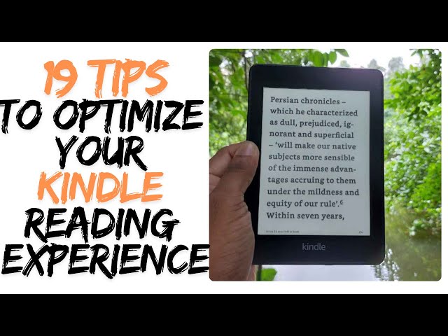'Video thumbnail for 19 Tips to Optimize Your Kindle Reading Experience'