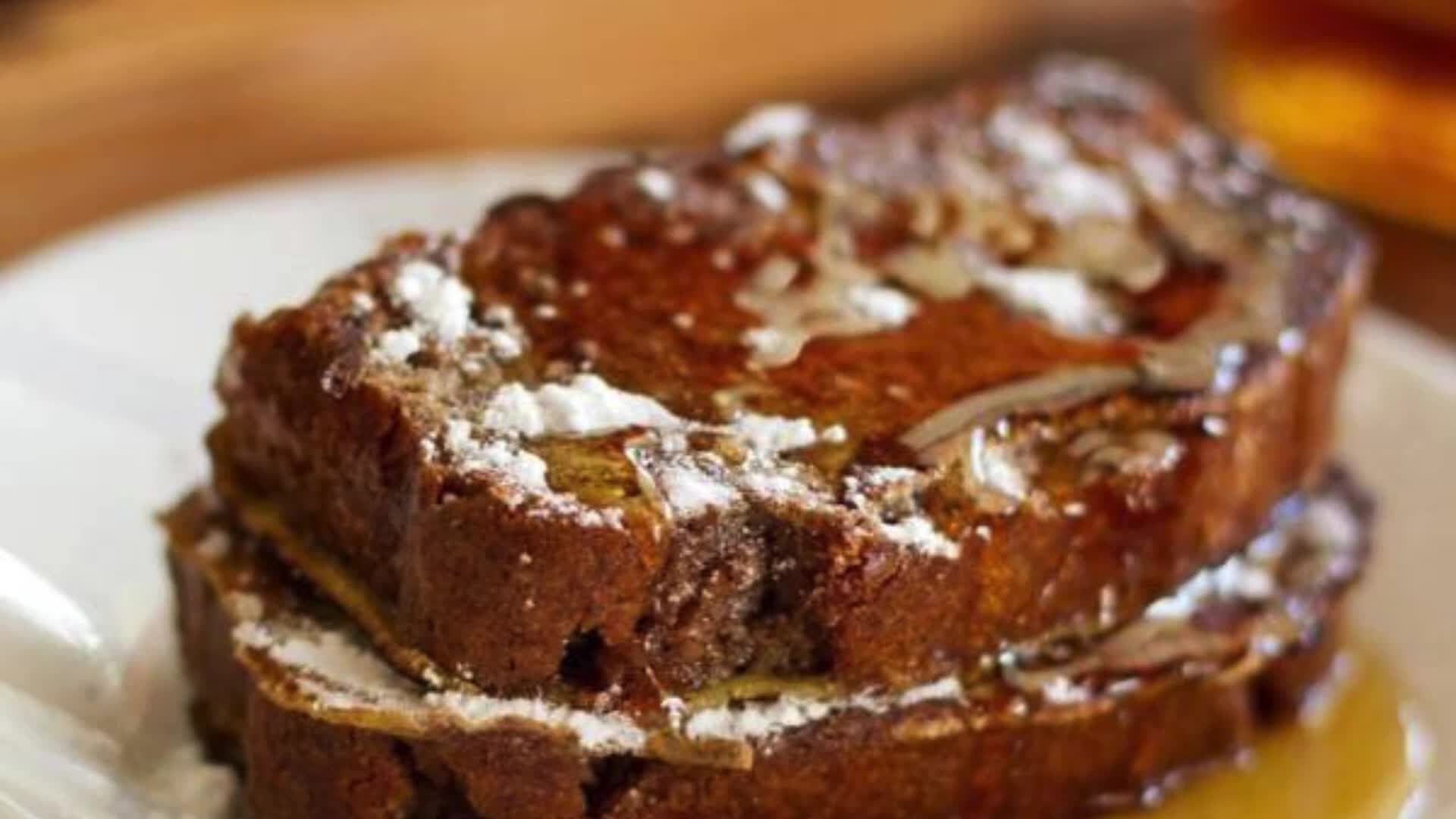 'Video thumbnail for Gingerbread French Toast recipe'