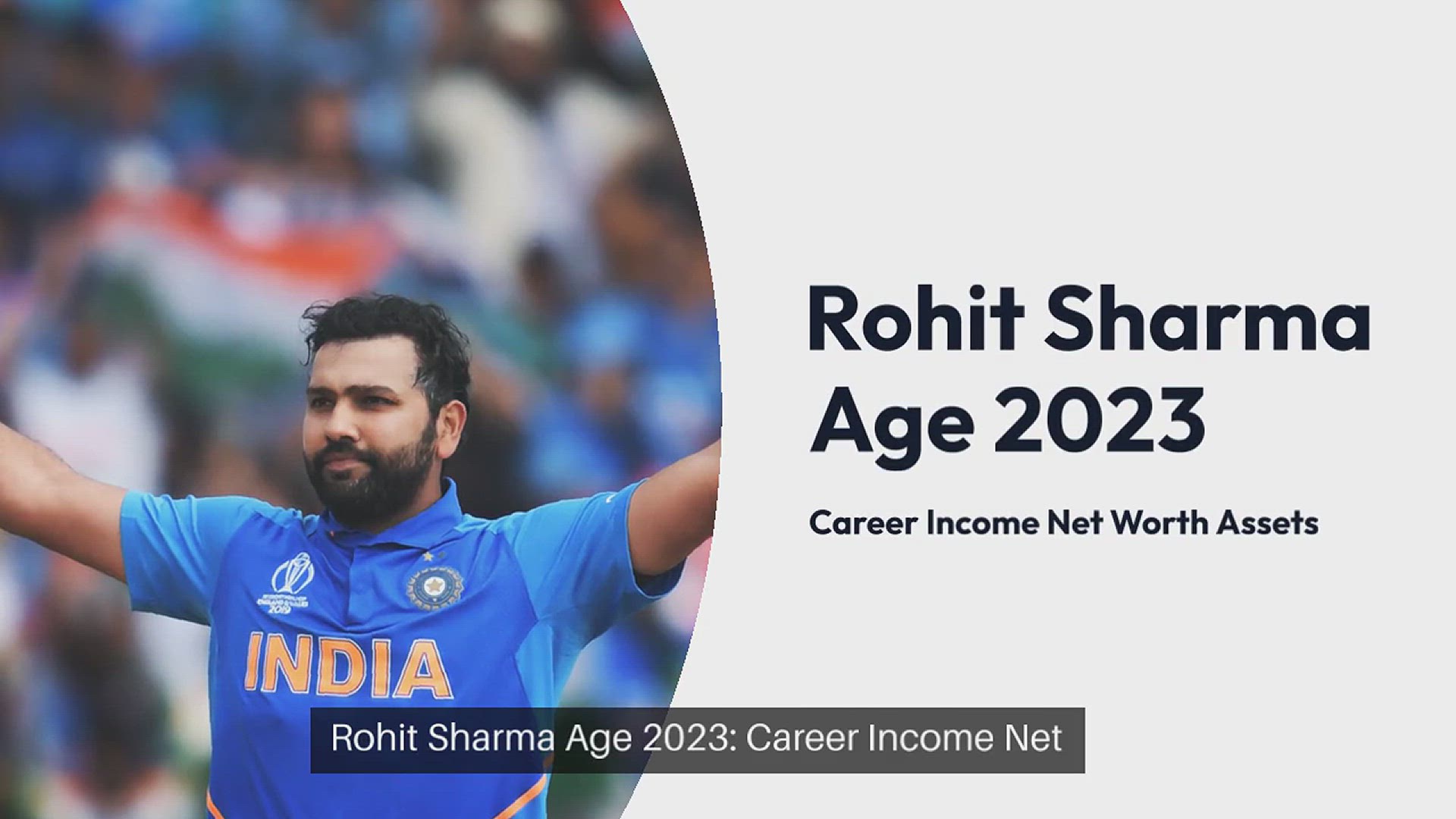 'Video thumbnail for Rohit Sharma Age 2023: Career Income Net Worth Assets'