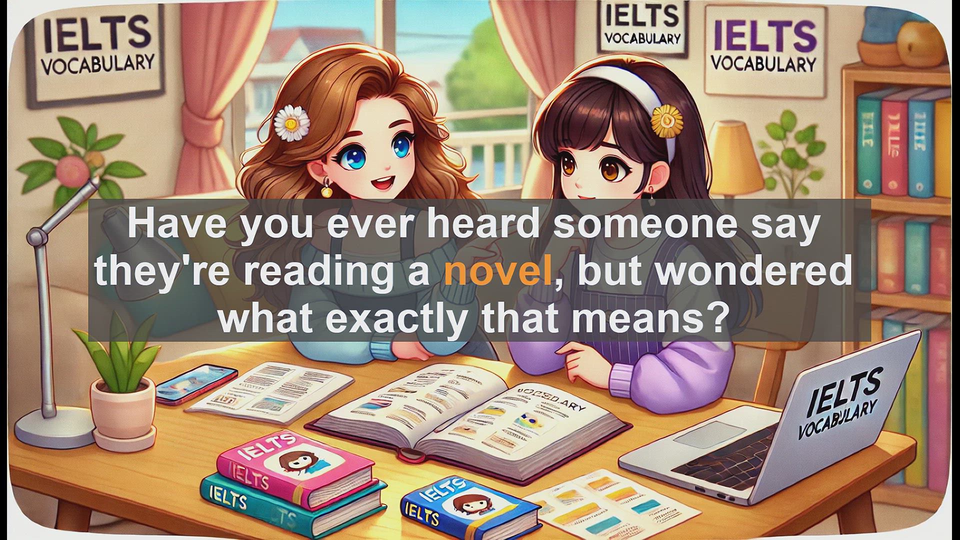 'Video thumbnail for 2500 Must Know IELTS 5.5 Vocabulary - What is a Novel? Essential IELTS Vocabulary Explained'