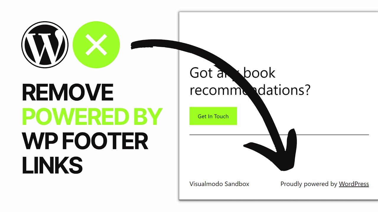 'Video thumbnail for How to Remove the Powered by WordPress Footer Links_ Tutorial'