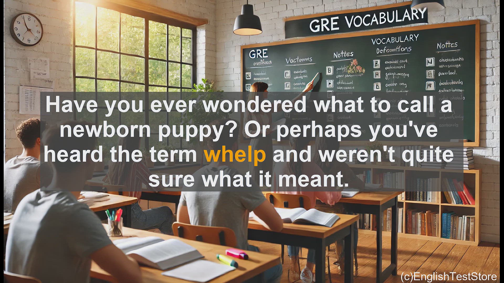 'Video thumbnail for GRE Vocabulary Lesson: Exploring the Fascinating Word 'Whelp''