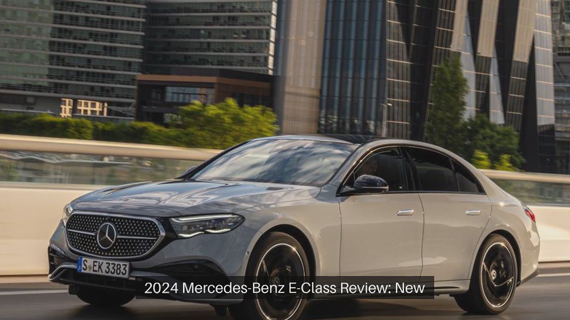 'Video thumbnail for 2024 Mercedes-Benz E-Class Review: A Cozy, Connected Cocoon of a Car'