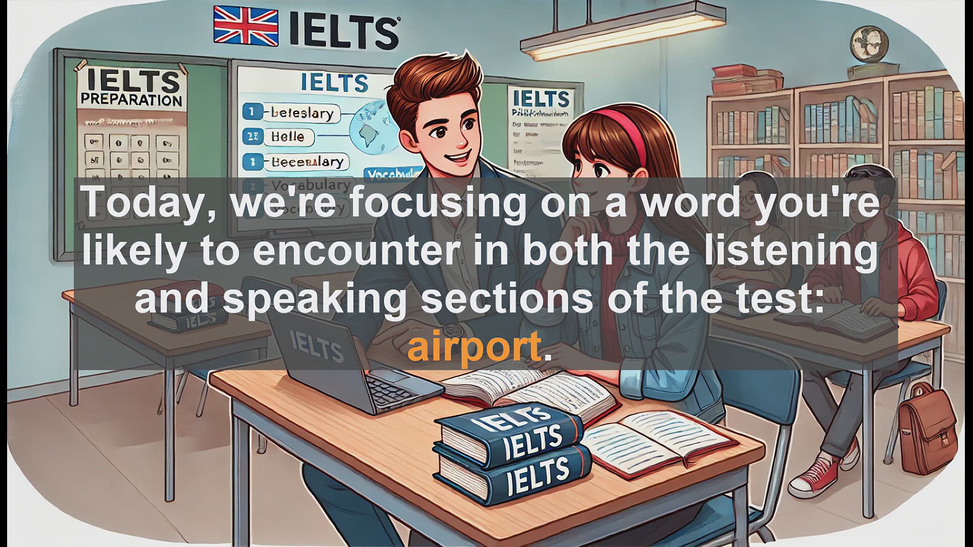 'Video thumbnail for 2500 Must Know IELTS 5.5 Vocabulary - IELTS Vocabulary: Understanding and Using 'Airport''