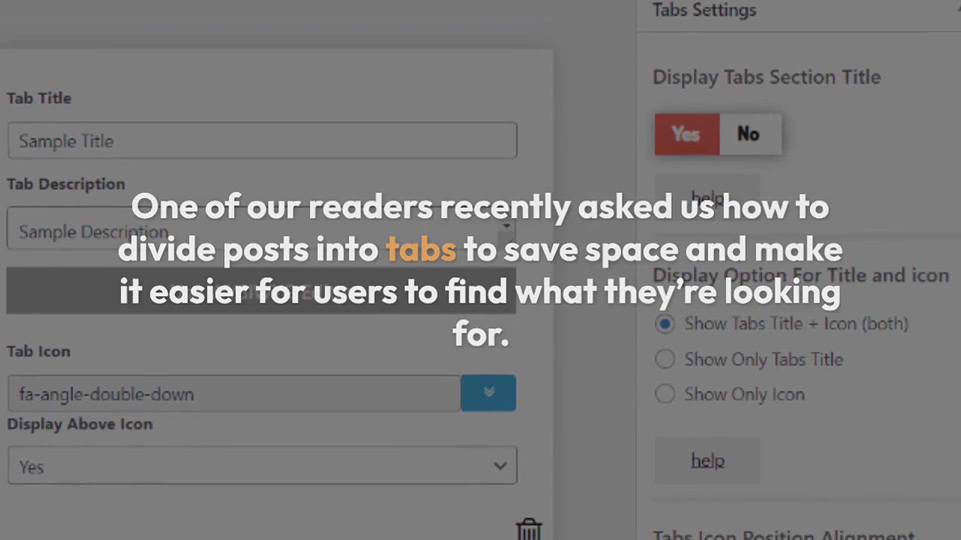 'Video thumbnail for How to Add Tabbed Content in WordPress Posts and Pages'