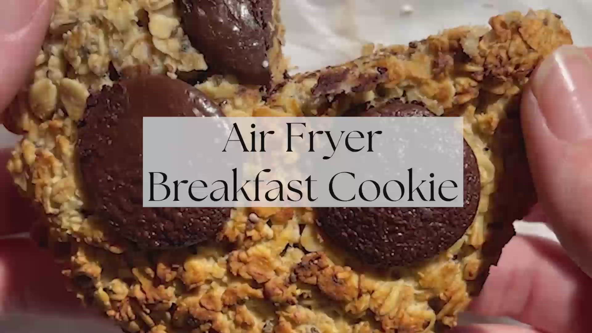 'Video thumbnail for Air Fryer Breakfast Cookie'