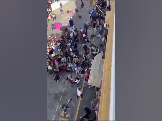 'Video thumbnail for Raging bull breaks free and gores woman during tourist hotspot festival in Spain's Andalucia'