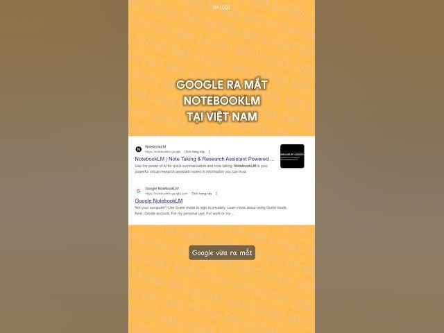 'Video thumbnail for Google chính thức "bật đèn xanh" cho phép người dùng Việt Nam sử dụng công cụ AI NotebookLM #dhlcgd'