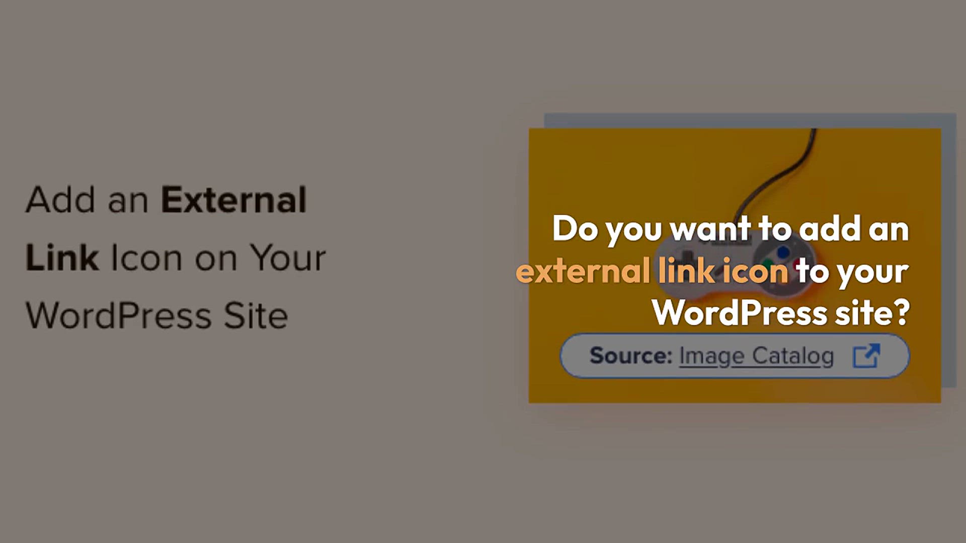 'Video thumbnail for How to Add an External Link Icon on Your WordPress Site'
