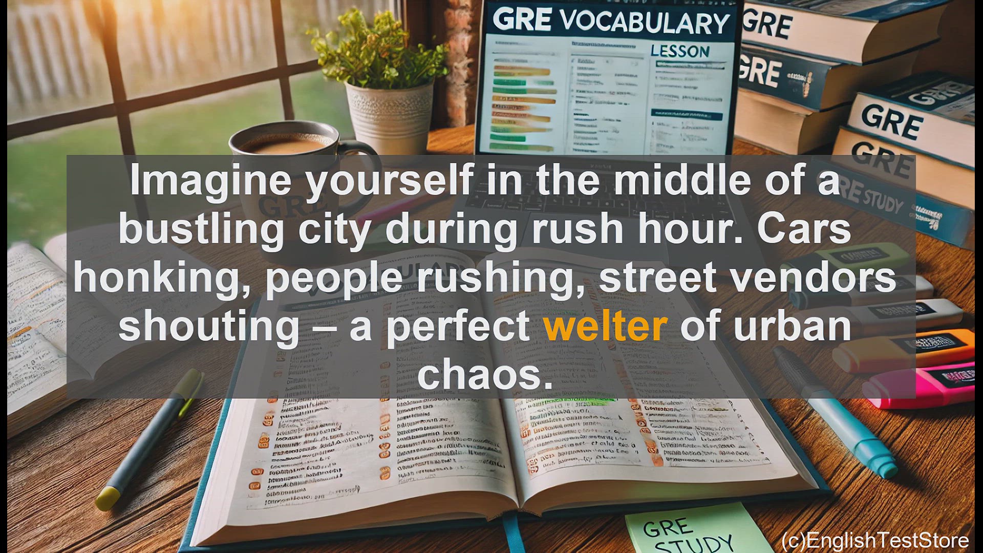 'Video thumbnail for GRE Vocabulary Lesson: Welter - A Word for Chaos and Confusion'