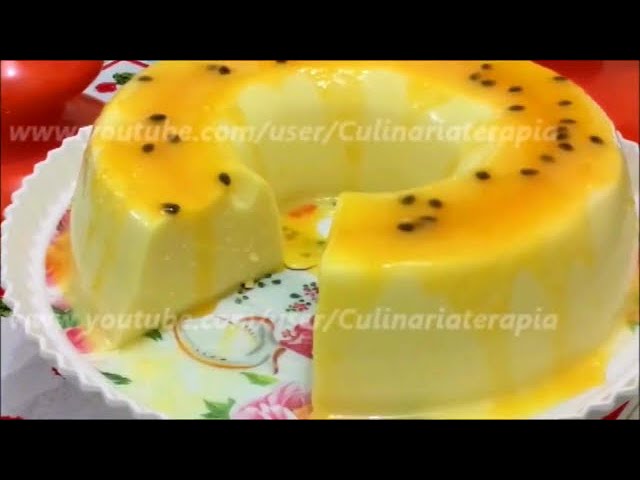 'Video thumbnail for MANJAR DE MARACUJÁ COM COBERTURA DE GELÉIA DE BRILHO'