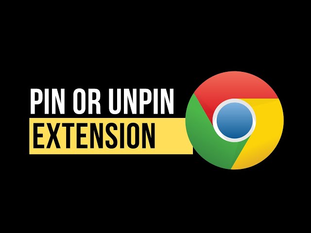 'Video thumbnail for How to Pin and Unpin Extensions from the Chrome Toolbar (Simple Tutorial For Beginners)'