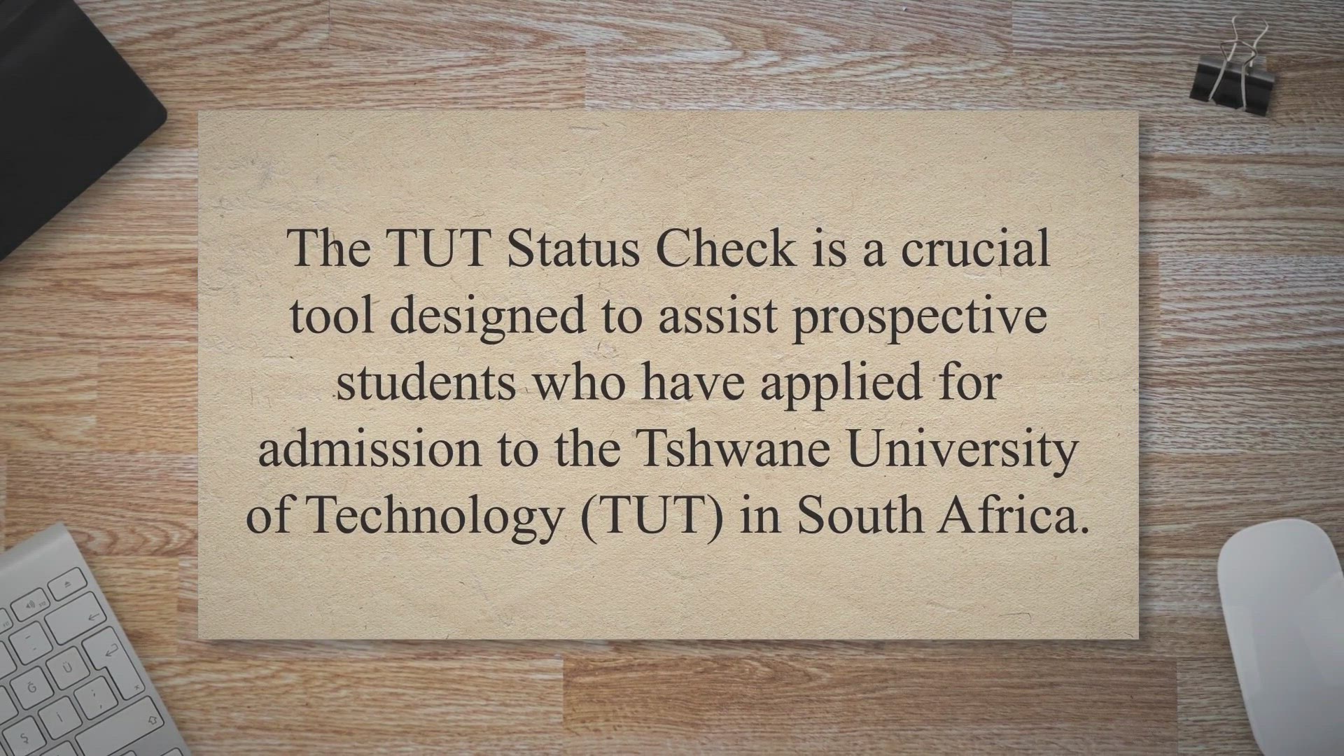 TUT Login to Check Your Status and Payment Data 2024.