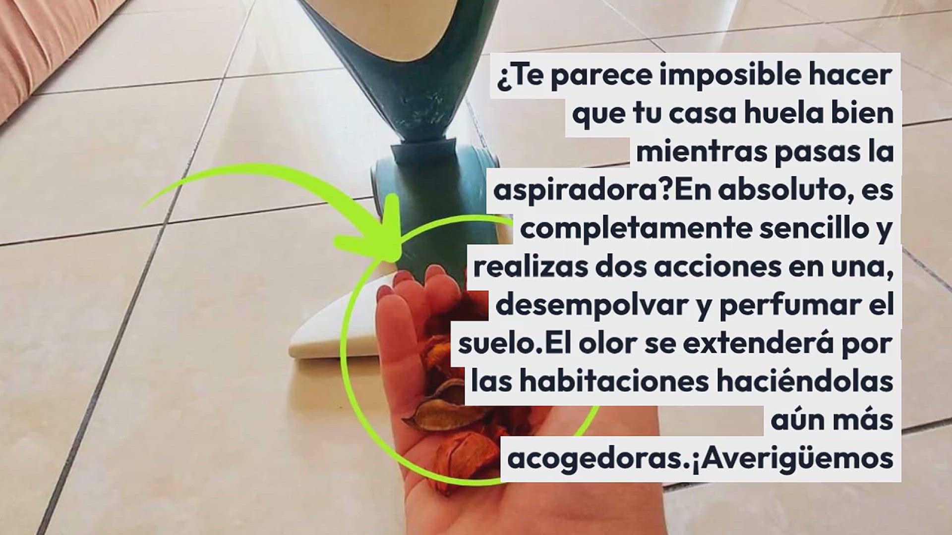 Video thumbnail for Hogar y suelo huelen genial gracias al aspirador: basta con una pizca