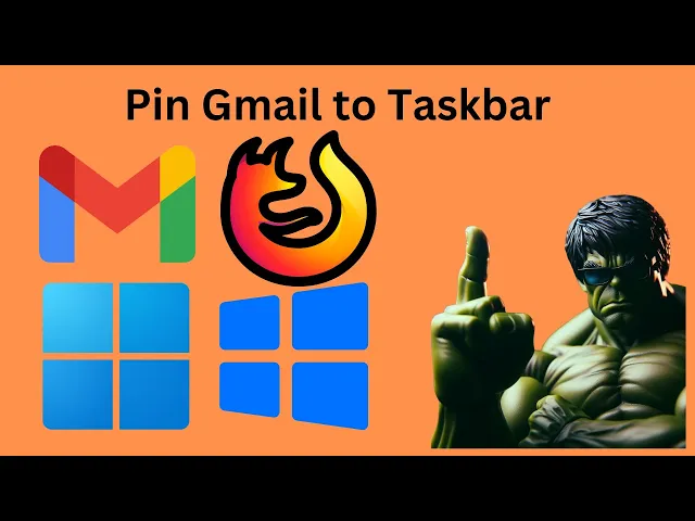 'Video thumbnail for How to Add or Pin Gmail to Windows 11 or 10 Taskbar using Firefox | GearUpWindows Tutorial'