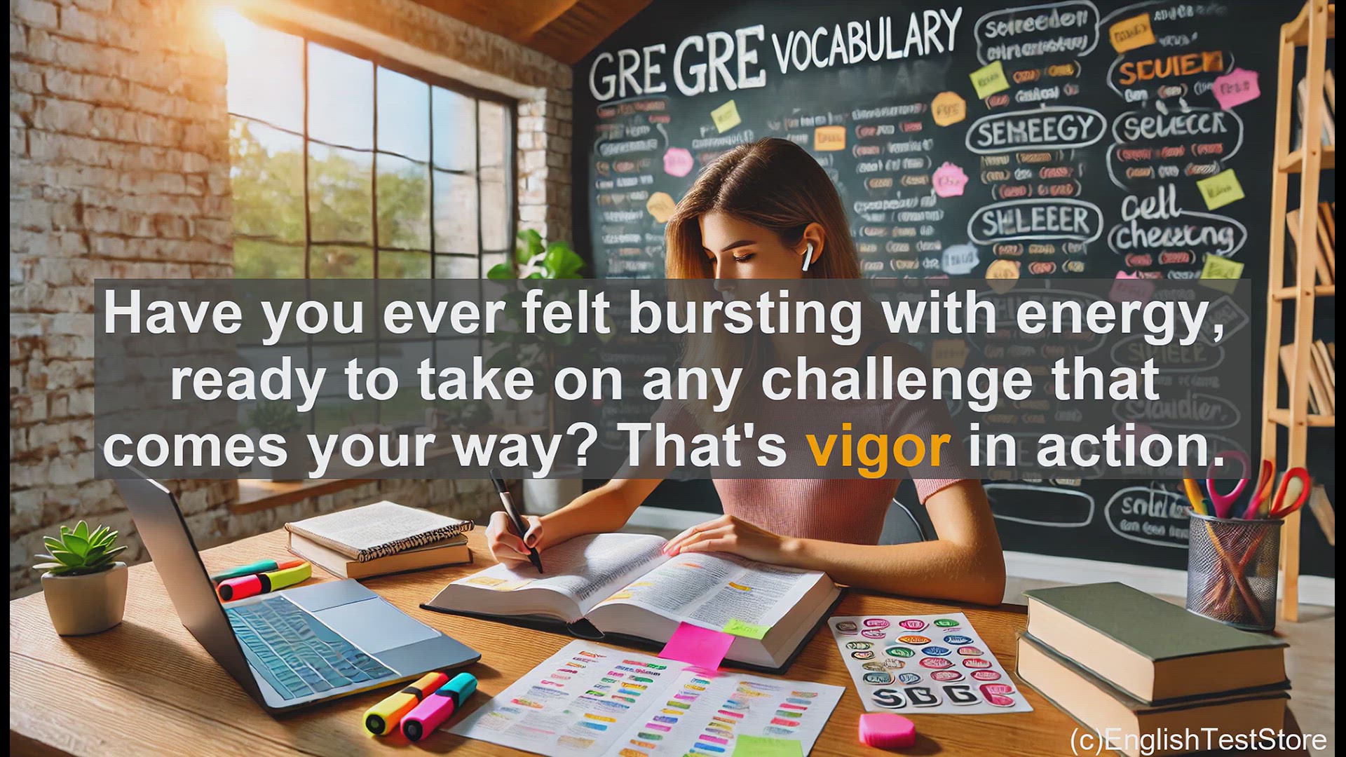 'Video thumbnail for GRE Vocabulary Lesson: Unleash Your Vigor - Mastering a Powerful Vocabulary Word'