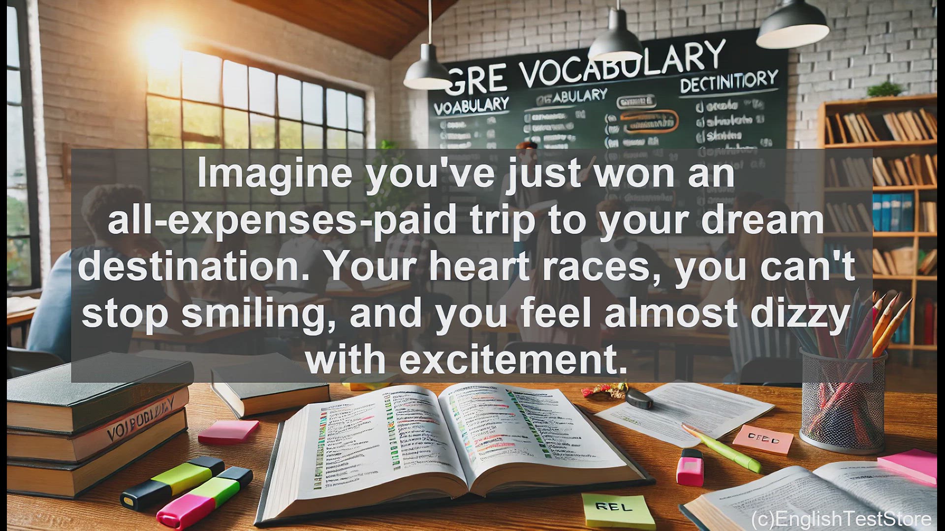 'Video thumbnail for GRE Vocabulary Lesson: Understanding 'Giddy' - A GRE Vocabulary Essential'
