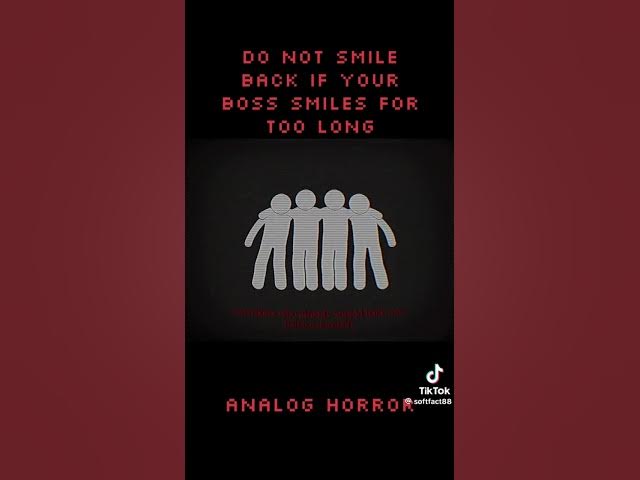 Video thumbnail for Don’t smile back #smile #horror #creepypasta #analoghorror #enterthebackrooms