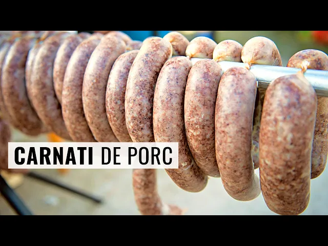 'Video thumbnail for Cârnați de porc gustoși și suculenți - rețeta tradițională de cârnați de casă | Bucate Aromate'
