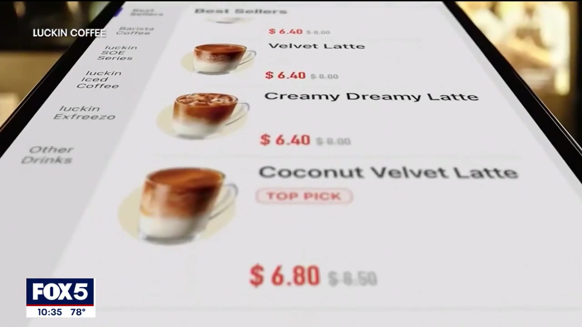 'Video thumbnail for New best coffee in town? Chinese brand 'Luckin Coffee' opens in NYC'