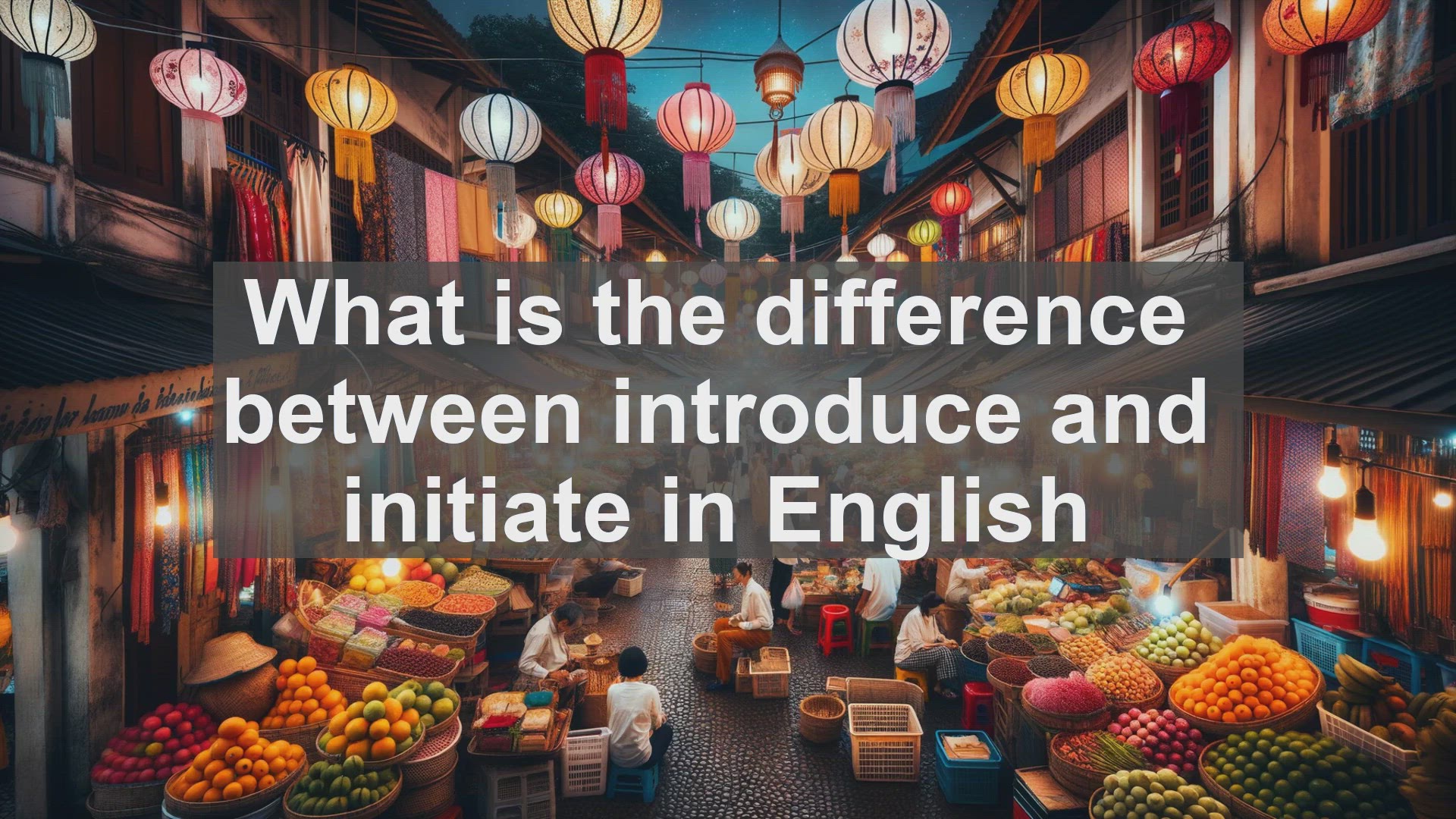 'Video thumbnail for What is the difference between introduce and initiate in English?'