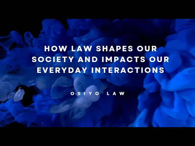 'Video thumbnail for How Law Shapes Our Society and Impacts Our Everyday Interactions'