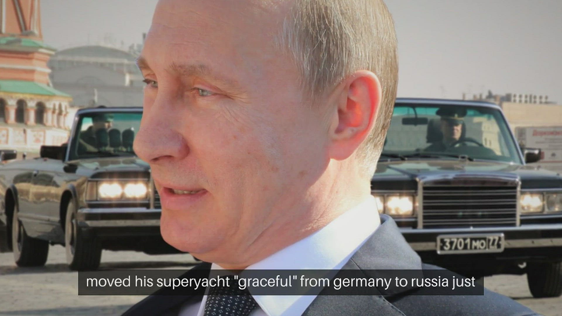 'Video thumbnail for Vladimir Putin Reportedly Moved $100 Million Superyacht Weeks Before Ukraine Invasion'
