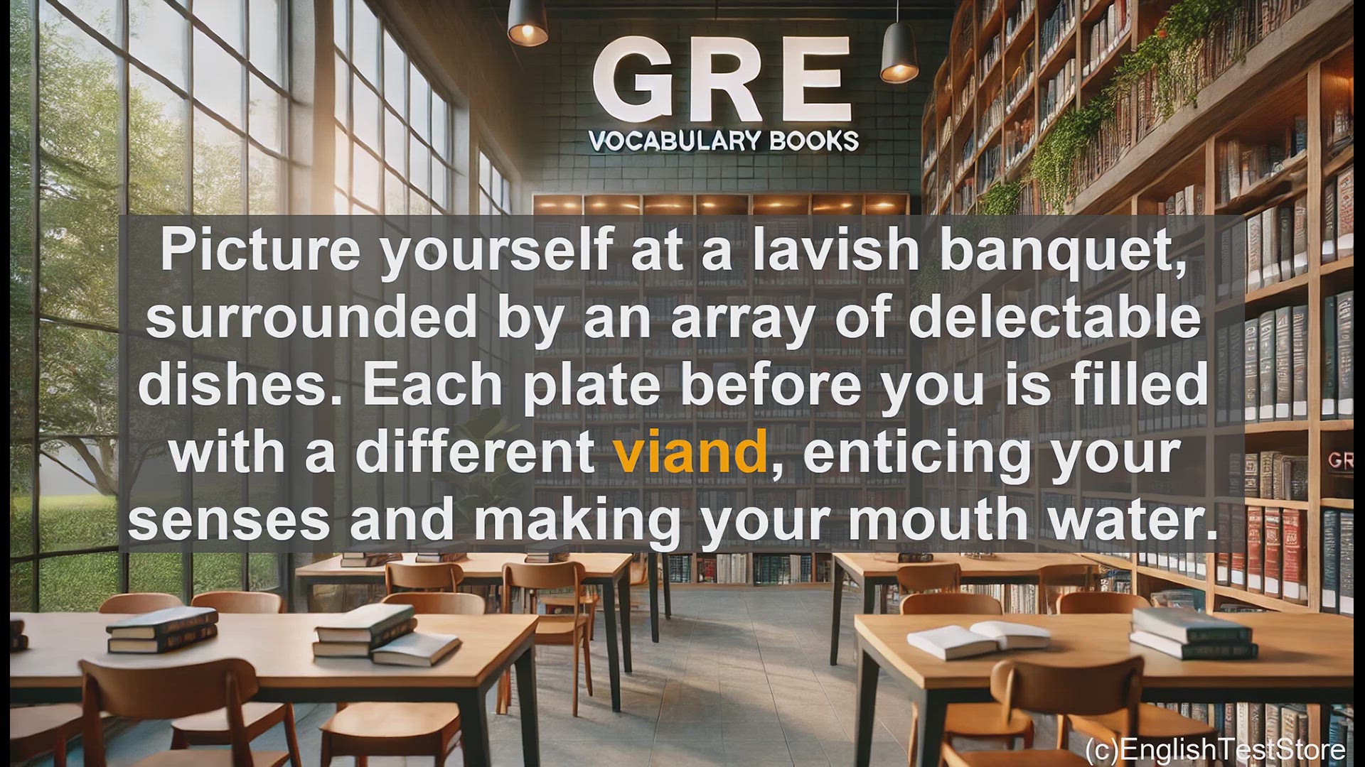 'Video thumbnail for GRE Vocabulary Lesson: Exploring the Flavorful Word 'Viand''