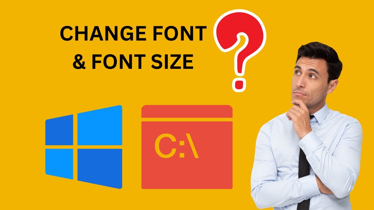'Video thumbnail for How to Change the Font and Font Size in the Windows 10 Command Prompt'