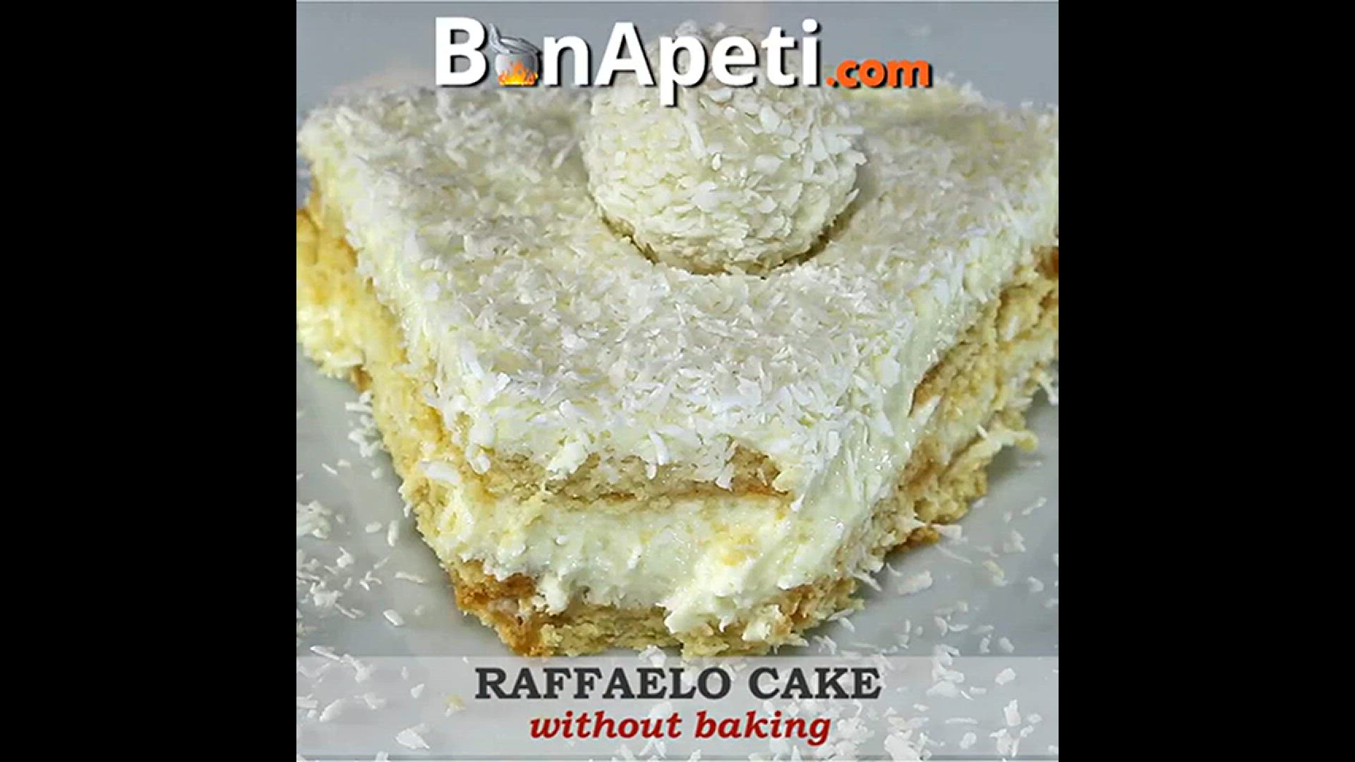 video of: Raffaello Cake without Baking