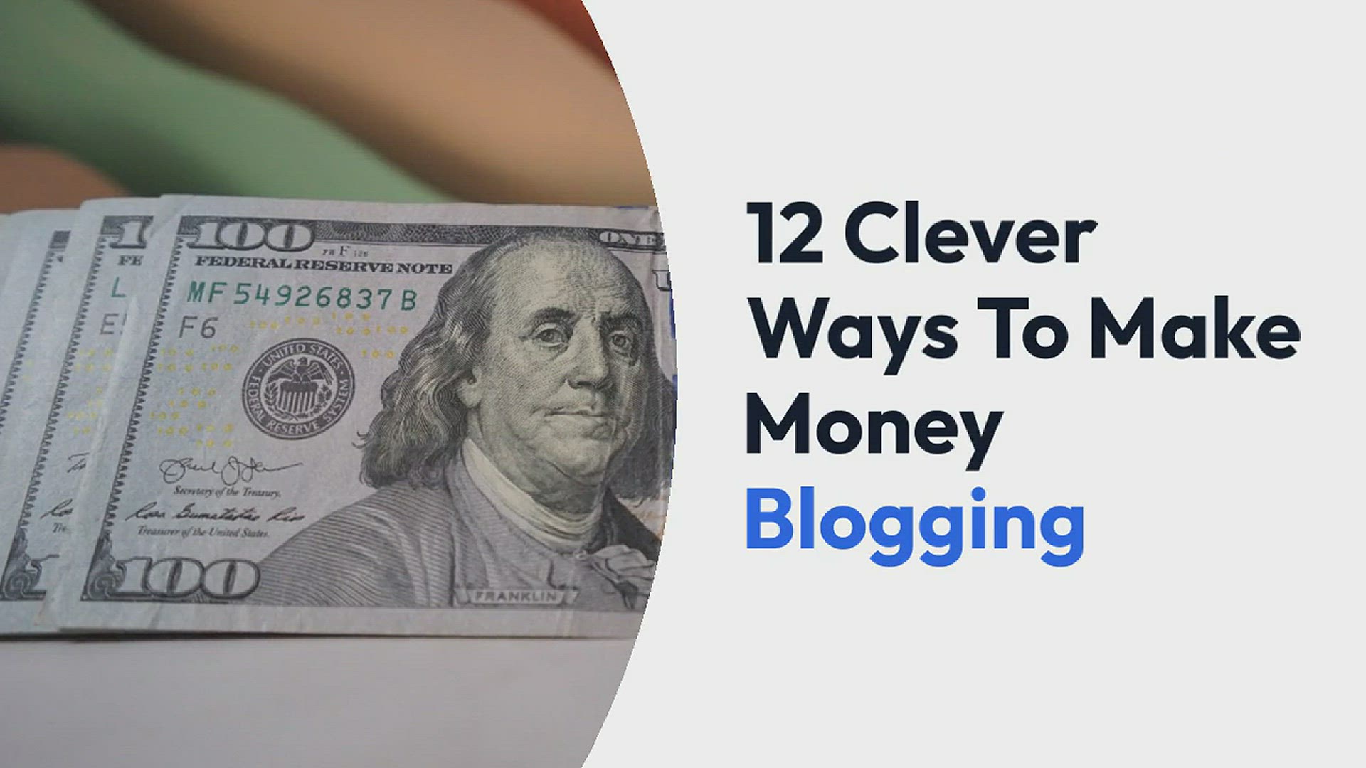 'Video thumbnail for 12 Clever Ways To Make Money Blogging'