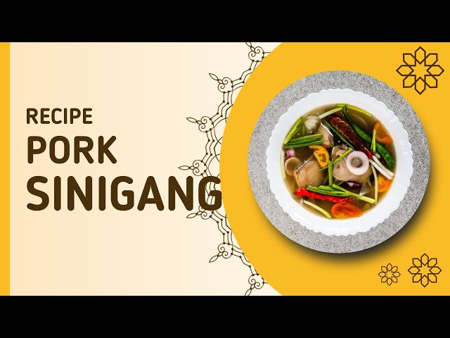 Video thumbnail for RECIPE : Pork Sinigang (Easy Way)
