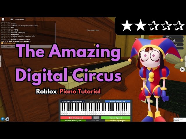 'Video thumbnail for The Amazing Digital Circus Theme (EASY Roblox/Virtual PIano Tutorial)'