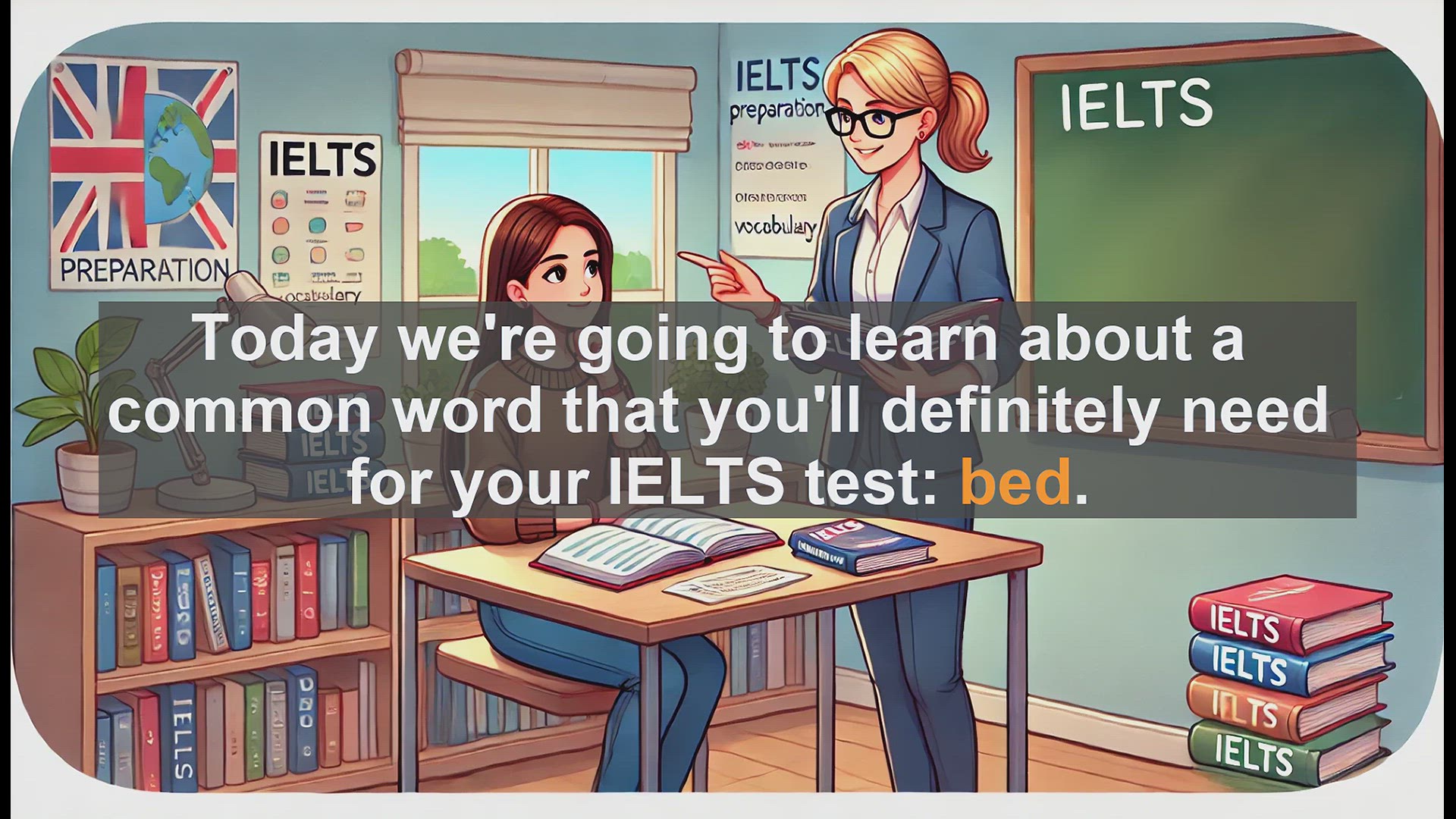 'Video thumbnail for 2500 Must Know IELTS 5.5 Vocabulary - IELTS Vocabulary: Understanding and Using the Word 'Bed''