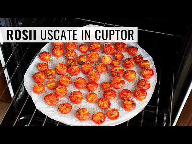 'Video thumbnail for Roșii uscate în cuptor, conservate în ulei de măsline | Bucate Aromate'